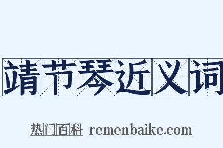 靖节琴近义词是什么意思的图片